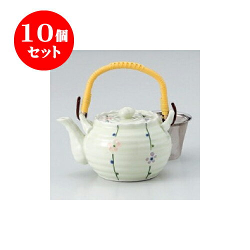 10個セット 土瓶 有田焼梅六兵衛4号土瓶（アミ付） [16.5 x 9 x 10cm 680cc] | ポット 急須 土瓶 お茶 大きい 一服 まったり 人気 おすすめ 食器 業務用 飲食店 カフェ うつわ 器 おしゃれ かわいい ギフト プレゼント 引き出物 誕生日 贈り物 贈答品 食器セット