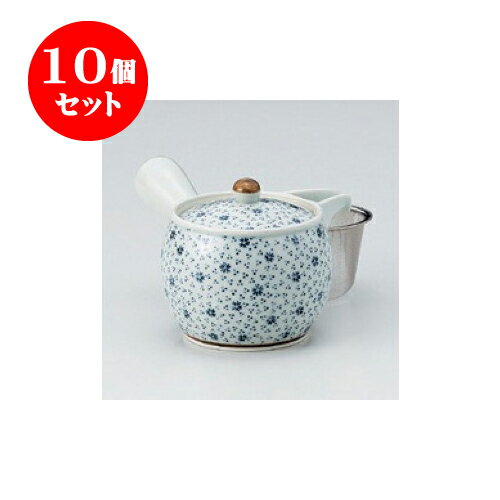 10個セット 急須 有田焼風たより丸型中急須（アミ付） [17 x 10 x 10cm 400cc] | ポット 急須 きゅうす 土瓶 お茶 一服 まったり 人気 おすすめ 食器 業務用 飲食店 カフェ うつわ 器 おしゃれ かわいい ギフト プレゼント 引き出物 誕生日 贈り物 贈答品 食器セット