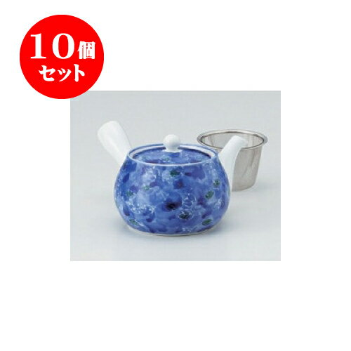 10個セット 急須 有田焼濃牡丹2.5号急須（アミ付） [17 x 11 x 9cm 400cc] | ポット 急須 きゅうす 土瓶 お茶 一服 まったり 人気 おすすめ 食器 業務用 飲食店 カフェ うつわ 器 おしゃれ かわいい ギフト プレゼント 引き出物 誕生日 贈り物 贈答品 食器セット