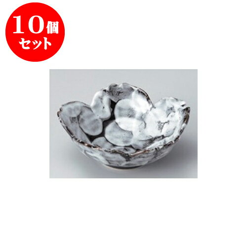 10個セット 向付 黒志野サクラ鉢 [15 x 5.4cm] | 和食器 鉢 小鉢 ボウル 浅鉢 料亭 ホテル 食器 業務用 飲食店 カフェ うつわ 器 おしゃれ かわいい ギフト プレゼント 内祝い 誕生日 贈り物 贈答品 おすすめ 食器セット