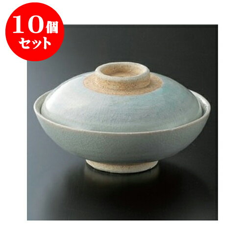 10個セット 蓋向 緑貫入新平蓋向 [14 x 8cm] | 煮物 料亭 旅館 割烹 碗 人気 おすすめ 食器 業務用 飲食店 カフェ うつわ 器 おしゃれ かわいい ギフト プレゼント 引き出物 誕生日 贈り物 贈答品 食器セット