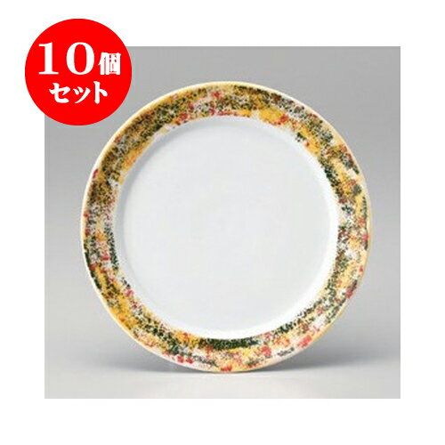 10個セット パスタ 釉上色彩9.0皿 [26.6 x 3.2cm] | パスタ カレー メイン 皿 麺皿 スパゲティ 人気 おすすめ 食器 洋食器 業務用 飲食店 カフェ うつわ 器 おしゃれ かわいい ギフト プレゼント 引き出物 誕生日 贈答品 カフェ 自宅 レストラン イベント 食器セット