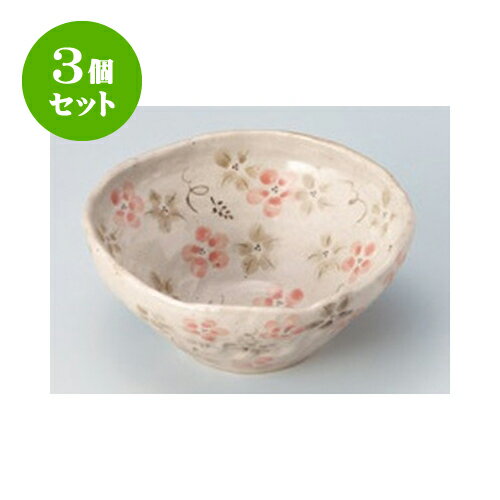 3個セット 盛鉢 小 藍香ボール（M）（桜赤） [18 x 8.5cm] | 小鉢 小 小さい 鉢 ボウル 万能 人気 おすすめ 食器 業務用 飲食店 カフェ うつわ 器 おしゃれ かわいい ギフト プレゼント内祝い 結婚祝い 誕生日 贈り物 贈答品 食器セット