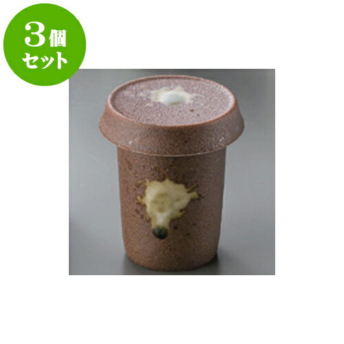 3個セット 酒器 信楽ひれ酒（フタ付） [6.6 x 9.8cm 190cc] | ヒレ酒 ふぐ 珍味 熱燗 お酒 日本酒 酒器 お酒 居酒屋 バー bar 晩酌 人気 おすすめ 食器 業務用 飲食店 カフェ うつわ 器 おしゃれ かわいい ギフト プレゼント 引き出物 誕生日 贈り物 贈答品 食器セット