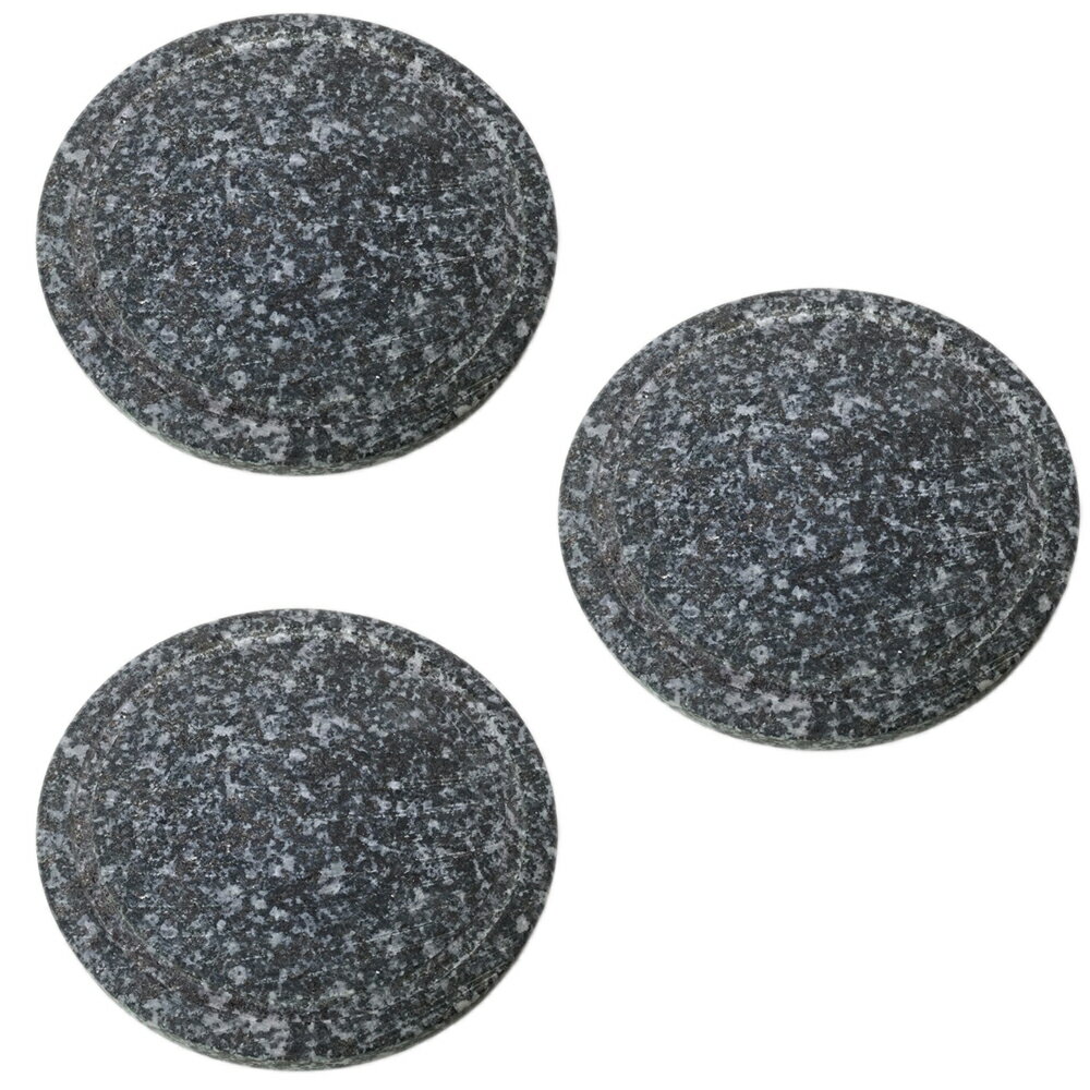 3個セット 韓国食器 丸ステーキ石16cm [ 16 x 1.3cm ] 直火 | 韓国食器 焼肉 ホルモン 韓流 人気 おすすめ 食器 業務用 飲食店 カフェ うつわ 器 おしゃれ かわいい ギフト プレゼント 引き出物 誕生日 贈り物 贈答品 食器セット