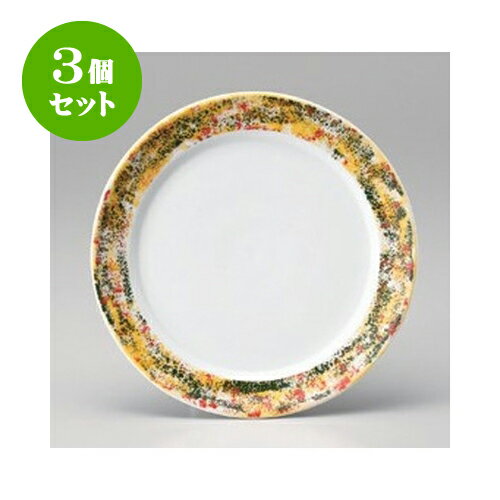 3個セット パスタ 釉上色彩9.0皿 [26.6 x 3.2cm] | パスタ カレー メイン 皿 麺皿 スパゲティ 人気 おすすめ 食器 洋食器 業務用 飲食店 カフェ うつわ 器 おしゃれ かわいい ギフト プレゼント 引き出物 誕生日 贈答品 カフェ 自宅 レストラン イベント 食器セット