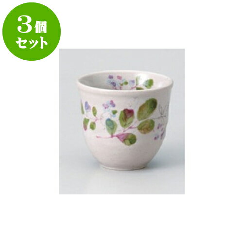 3個セット 長湯呑 赤絵草花湯呑 [8.5 x 7.5cm] | ゆのみ 湯呑 湯飲み 一服 お茶 人気 おすすめ 食器 業務用 飲食店 カフェ うつわ 器 おしゃれ かわいい ギフト プレゼント 引き出物 誕生日 贈り物 贈答品 食器セット