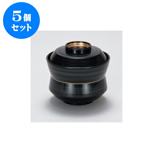 5個セット 小吹椀・吸物椀 黒銀カスリ 杵型小吸椀 [8.8 x 8.9cm] 耐熱 木合・耐熱 | 小吹椀 汁椀 お椀 煮物碗 吸物椀 プレゼント ギフト 結婚祝い 引き出物 内祝い 開店祝い 退職祝い せともの 瀬戸物 贈答品 贈り物 人気 通販 おしゃれ かわいい 業務用 飲食店