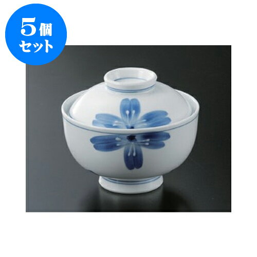 5個セット 円菓子碗 一珍青花円菓子碗 [12.3 x 10cm] 強化 | 煮物 料亭 旅館 割烹 碗 人気 おすすめ 食器 業務用 飲食店 カフェ うつわ 器 おしゃれ かわいい ギフト プレゼント 引き出物 誕生日 贈り物 贈答品 食器セット