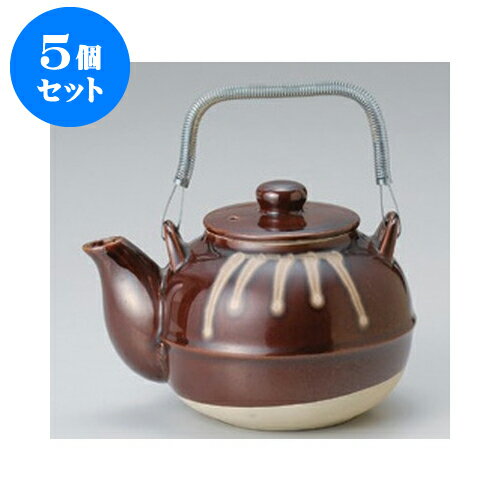 5個セット 薬土瓶 アメ鈴型薬土瓶8号 [15 x 14.5cm 1500cc] 直火 | 人気 おすすめ 食器 業務用 飲食店 カフェ うつわ 器 おしゃれ かわいい ギフト プレゼント 引き出物 誕生日 贈り物 贈答品 食器セット