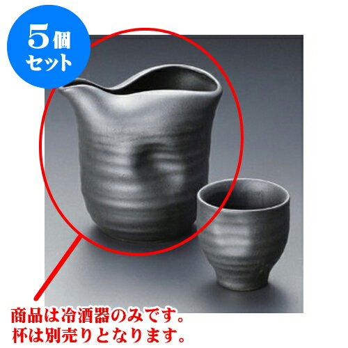 5個セット 冷酒 鉄黒冷酒器 [11.5 x 10.5cm 450cc] | 冷酒 お酒 日本酒 徳利 酒器 きき酒 バー bar 晩酌 人気 おすすめ 食器 業務用 飲食店 カフェ うつわ 器 おしゃれ かわいい ギフト プレゼント 引き出物 誕生日 贈り物 贈答品 食器セット