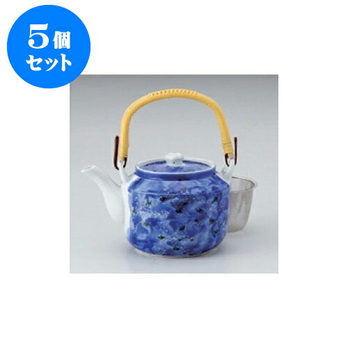 5個セット 土瓶 有田焼濃牡丹10号土瓶（アミ付） [23 x 15.5 x 14cm 1880cc] | ポット 急須 土瓶 お茶 大きい 一服 まったり 人気 おすすめ 食器 業務用 飲食店 カフェ うつわ 器 おしゃれ かわいい ギフト プレゼント 引き出物 誕生日 贈り物 贈答品 食器セット