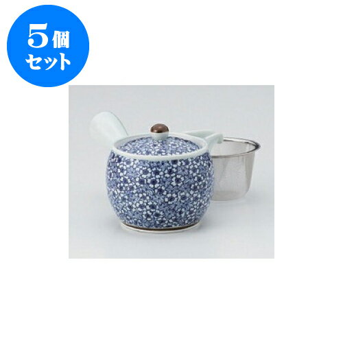 5個セット 急須 有田焼桜もみじ丸型中急須（アミ付） [17 x 10 x 10cm 400cc] | ポット 急須 きゅうす 土瓶 お茶 一服 まったり 人気 おすすめ 食器 業務用 飲食店 カフェ うつわ 器 おしゃれ かわいい ギフト プレゼント 引き出物 誕生日 贈り物 贈答品 食器セット