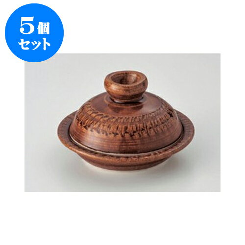 5個セット 柳川鍋 アメ釉（手造り）5号陶板 [16.5 x 9.5cm 身3.5cm] 直火 | 人気 おすすめ 食器 業務用 飲食店 カフェ うつわ 器 おしゃれ かわいい ギフト プレゼント 引き出物 誕生日 贈り物 贈答品 食器セット