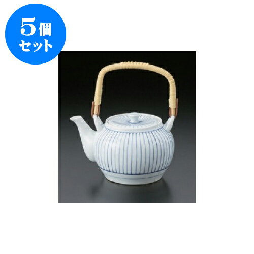 5個セット 有田焼土瓶 細十草8号土瓶 [1230cc] | ポット 急須 土瓶 お茶 大きい 一服 まったり 人気 おすすめ 食器 業務用 飲食店 カフェ うつわ 器 おしゃれ かわいい ギフト プレゼント 引き出物 誕生日 贈り物 贈答品 食器セット