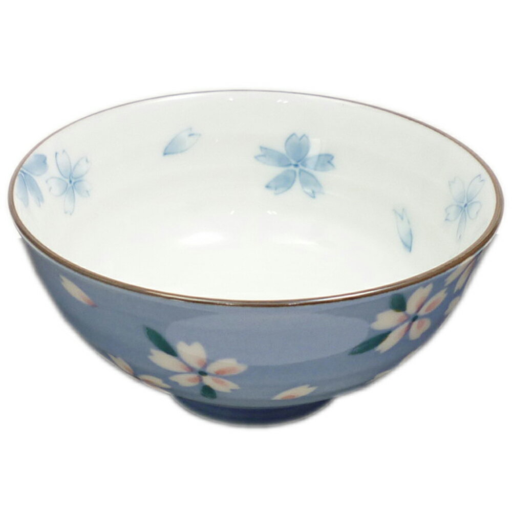 3個セット ペア茶碗 京桜茶碗（ブルー） [11.4 x 5.5cm] | ちゃわん お茶碗 飯碗 ご飯茶碗 白米 人気 おすすめ 食器 業務用 飲食店 カフェ うつわ 器 おしゃれ かわいい ギフト プレゼント 引き出物 誕生日 贈り物 贈答品