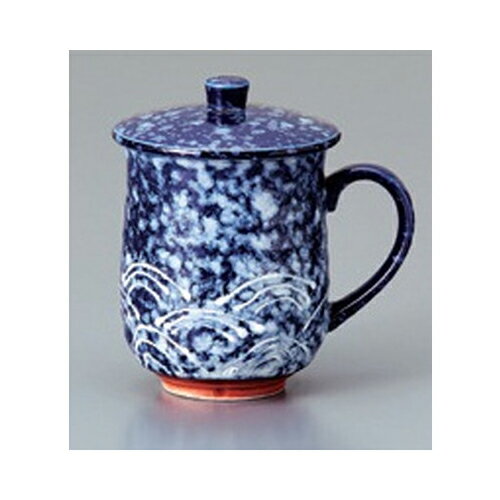 10個セット 寿司湯呑 紺青海波ウーロン茶 [7.5 x 12cm] | マグ マグカップ コーヒー 紅茶 ティー 人気 おすすめ 食器 洋食器 業務用 飲食店 カフェ うつわ 器 おしゃれ かわいい ギフト プレゼント 引き出物 誕生日 贈り物 贈答品