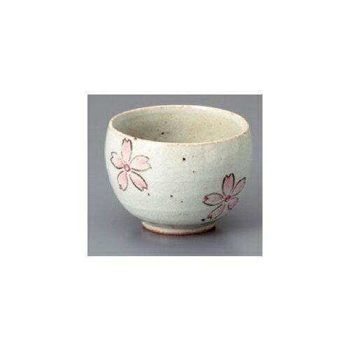 いっぷく碗 サクラゆったり碗 [10 x 7.2cm] 土物 | 湯呑 湯のみ 一服 ゆったり まったり 人気 おすすめ 食器 業務用 飲食店 カフェ うつわ 器 おしゃれ かわいい ギフト プレゼント 引き出物 誕生日 贈り物 贈答品