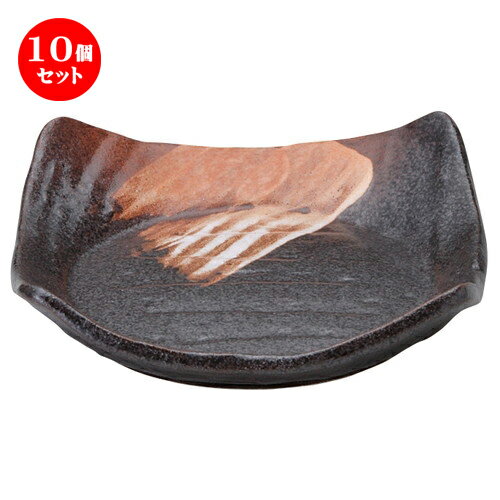 10個セット ☆ 角皿 ☆ 白刷毛唐津 四方皿 中 [ L-15.6 S-15.3 H-4cm ] | 人気 おすすめ 食器 業務用 飲食店 カフェ うつわ 器 おしゃれ かわいい ギフト プレゼント 引き出物 誕生日 贈り物 贈答品 食器セット