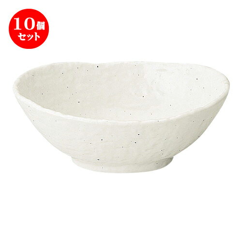 10個セット ☆ 中鉢 ☆ 新粉引 石目楕円鉢 中 [ L-17.2 S-12.2 H-6.7cm ] | 中鉢 盛鉢 取り鉢 ボウル 中 おすすめ 人気 食器 業務用 飲食店 カフェ うつわ 器 おしゃれ かわいい お洒落 ギフト プレゼント 引き出物 内祝い 結婚祝い 誕生日 贈り物 贈答品 食器セット
