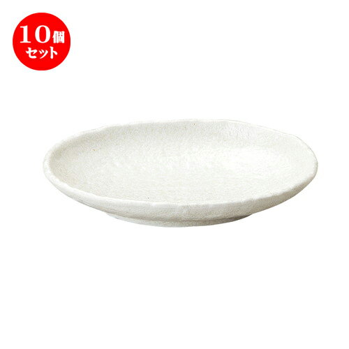10個セット ☆ 楕円皿 ☆ ゆず白陽 石目小判皿 大 [ L-22.3 S-16.5 H-4cm ] | オーバルプレート 楕円皿 人気 おすすめ パスタ皿 フルーツ皿 食器 業務用 飲食店 カフェ うつわ 器 おしゃれ かわいい ギフト プレゼント 誕生日 贈り物 贈答品 食器セット