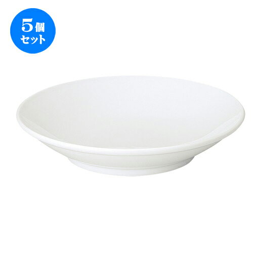 5個セット ☆ 中皿 ☆ 白翔 8.0フカヒレ皿 [ D-24.3 H-5cm ] | 丸皿 プレート メイン ケーキ デザート チャーハン ラーメン 人気 おすすめ 食器 中華 飯店 中華食器 業務用 飲食店 うつわ おしゃれ かわいい ギフト プレゼント 引き出物 誕生日 贈り物 食器セット