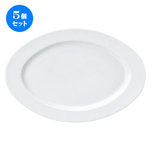 5個セット☆ 楕円皿 ☆ ルーラル 36cmプラター [ L-36.5 S-24.5 H-2.5cm ] | 楕円 皿 形プラター 丸 パスタ 人気 おすすめ 食器 洋食器 業務用 飲食店 カフェ うつわ 器 おしゃれ かわいい ギフト プレゼント 引き出物 誕生日 贈り物 贈答品 食器セット