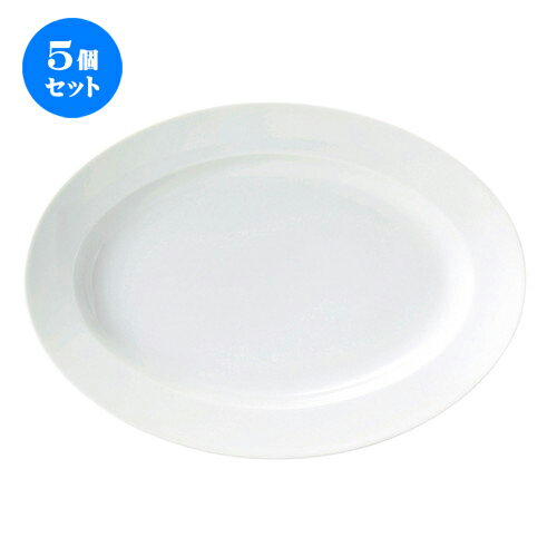 5個セット☆ 楕円皿 ☆ アーバンホワイト 31cmリムプラター [ L-32 S-22.8 H-4.2cm ] | 楕円 皿 形プラター 丸 パスタ 人気 おすすめ 食器 洋食器 業務用 飲食店 カフェ うつわ 器 おしゃれ かわいい ギフト プレゼント 引き出物 誕生日 贈り物 贈答品 食器セット