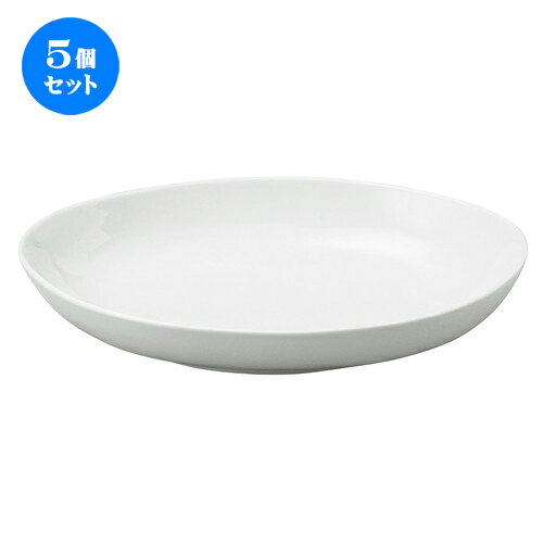 5個セット☆ 楕円皿 ☆ アーバンホワイト 28cmオーバルベーカー [ L-28.7 S-20.5 H-5.2cm ] | 楕円 皿 形プラター 丸 パスタ 人気 おすすめ 食器 洋食器 業務用 飲食店 カフェ うつわ 器 おしゃれ かわいい ギフト プレゼント 引き出物 誕生日 贈り物 贈答品 食器セット