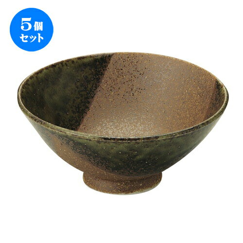 5個セット☆ 飯碗 ☆ 美濃伊賀風 鯛茶 身 [ D-15.3 H-6.8cm C-540cc ] | ちゃわん お茶碗 飯碗 ご飯茶碗 白米 人気 おすすめ 食器 業務用 飲食店 カフェ うつわ 器 おしゃれ かわいい ギフト プレゼント 引き出物 誕生日 贈り物 贈答品 食器セット