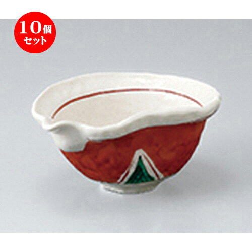 10個セット ☆ 中鉢 ☆ 赤絵片口小鉢 ［ 15.2 x 11.2 x 7cm ］ | 小鉢 小 小さい 鉢 ボウル 万能 人気 おすすめ 食器 業務用 飲食店 カフェ うつわ 器 おしゃれ かわいい ギフト プレゼント内祝い 結婚祝い 誕生日 贈り物 贈答品 食器セット