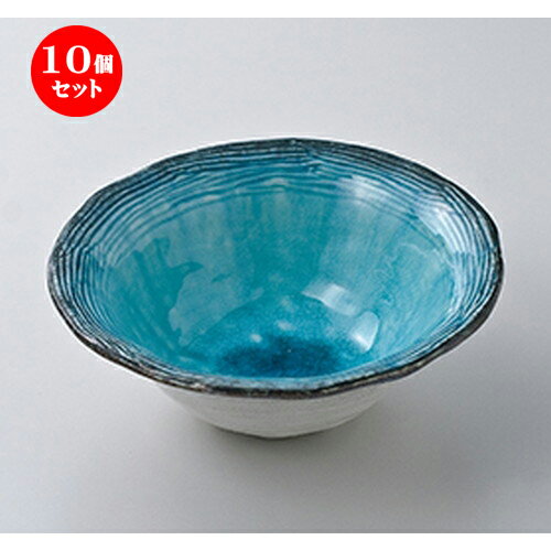 10個セット ☆ 向付 ☆ 藍染スカイ 線段 5.0鉢 ［ 17 x 16 x 6.5cm ］ | 中鉢 盛鉢 取り鉢 ボウル 中 おすすめ 人気 食器 業務用 飲食店 カフェ うつわ 器 おしゃれ かわいい お洒落 ギフト プレゼント 引き出物 内祝い 結婚祝い 誕生日 贈り物 贈答品 食器セット