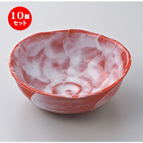 10個セット ☆ 中鉢 ☆ 赤彩手造鉢 ［ 15.8 x 6.2cm ］ | 中鉢 盛鉢 取り鉢 ボウル 中 おすすめ 人気 食器 業務用 飲食店 カフェ うつわ 器 おしゃれ かわいい お洒落 ギフト プレゼント 引き出物 内祝い 結婚祝い 誕生日 贈り物 贈答品 食器セット