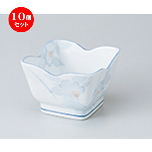 10個セット☆ 小鉢 ☆ まごころ花角4.0鉢 ［ 10 x 10 x 7cm ］ | 小鉢 小 小さい 鉢 ボウル 万能 人気 おすすめ 食器 業務用 飲食店 カフェ うつわ 器 おしゃれ かわいい ギフト プレゼント内祝い 結婚祝い 誕生日 贈り物 贈答品 食器セット