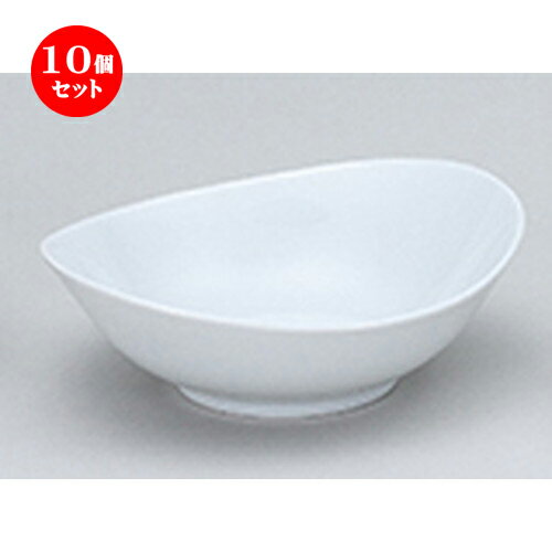 10個セット☆ 洋陶オープン ☆ オーバル 21cmボール白 [ 20.6 x 17.3 x 6.3cm ] | おすすめ 人気 食器 業務用 飲食店 カフェ うつわ 器 おしゃれ かわいい お洒落 可愛い ギフト プレゼント 引き出物 内祝い 結婚祝い 誕生日 贈り物 自宅 イベント 食器セット