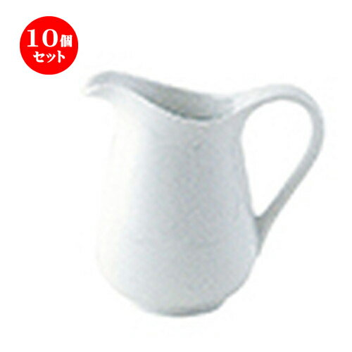 10個セット☆ 洋陶オープン ☆ シェフズスタイル（白磁） ピッチャー大白磁 [ 8.5 x 5.7 x 8.5cm ・110cc ] | クリーム ミルク ポット ソース ドレッシング カスター 人気 おすすめ 食器 洋食器 業務用 飲食店 カフェ おしゃれ かわいい ギフト プレゼント 自宅用 食器セット