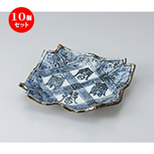 楽天せともの本舗10個セット ☆ 前菜皿 ☆隅切呉須漢詩入6.5皿 [ 19 x 19 x 3.6cm ] | 付出 前菜 アラカルト 人気 おすすめ 食器 業務用 飲食店 カフェ うつわ 器 おしゃれ かわいい ギフト プレゼント 引き出物 誕生日 贈り物 贈答品 食器セット