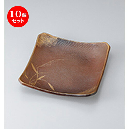 楽天せともの本舗10個セット☆ 和皿 ☆ 秋の詩10.0正角大皿 [ 23.5 x 23.5 x 4.5cm ］ | 人気 おすすめ 食器 業務用 飲食店 カフェ うつわ 器 おしゃれ かわいい ギフト プレゼント 引き出物 誕生日 贈り物 贈答品 食器セット