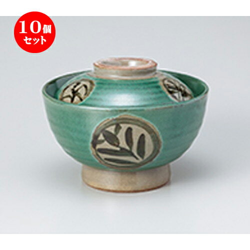 10個セット 蓋丼 / 青三ツ紋高台蓋丼 [ 15.8 x 12cm ] | 丼ぶり 丼 どんぶり 食器 業務用 飲食店 カフェ うつわ 器 おしゃれ かわいい お洒落 可愛い ギフト プレゼント 引き出物 内祝い 結婚祝い 誕生日 贈り物 贈答品 おすすめ 人気 食器セット