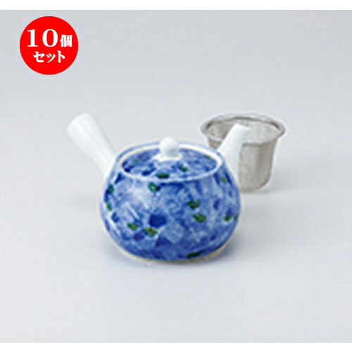 10個セット 急須 / 濃牡丹急須（中）（Uアミ付）11 x 9cm 400cc ] | ポット 急須 きゅうす 土瓶 お茶 一服 まったり 人気 おすすめ 食器 業務用 飲食店 カフェ うつわ 器 おしゃれ かわいい ギフト プレゼント 引き出物 誕生日 贈り物 贈答品 食器セット