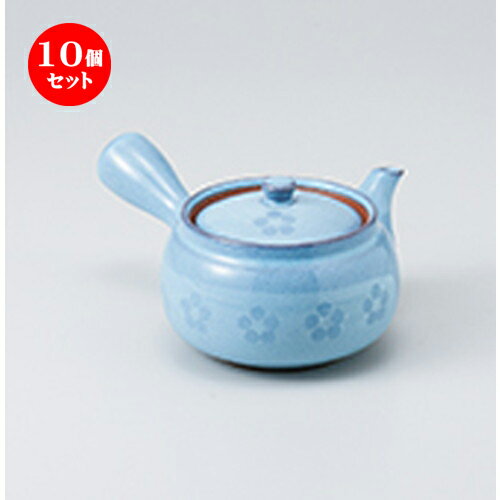 10個セット 急須 / 均窯梅急須（Uアミ付）11 x 8.5cm 450cc ] | ポット 急須 きゅうす 土瓶 お茶 一服 まったり 人気 おすすめ 食器 業務用 飲食店 カフェ うつわ 器 おしゃれ かわいい ギフト プレゼント 引き出物 誕生日 贈り物 贈答品 食器セット