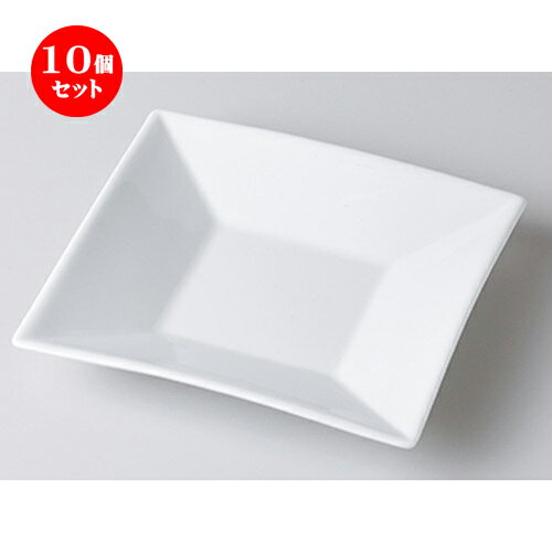 10個セット ☆ モダンスタイル ☆ VA18cm正角深皿 [ 18.1 x 18.1 x 2.9cm ] | 四角 スクエア スクエアー 角皿 パスタ 人気 おすすめ 食器 洋食器 業務用 飲食店 カフェ うつわ 器 おしゃれ かわいい ギフト プレゼント 引き出物 誕生日 贈り物 贈答品 食器セット