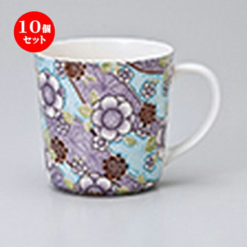 10個セット ☆ マグ ☆ 紅染 丸マグ（青） [ 8.5 x 8.5cm ・ 350cc ］ | 人気 おすすめ 食器 業務用 飲食店 カフェ うつわ 器 おしゃれ かわいい ギフト プレゼント 引き出物 誕生日 贈り物 贈答品 食器セット