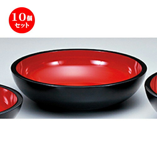 10個セット ☆ 越前漆器 ☆ 尺6 新こね鉢 黒内朱 [ φ480 x h 125mm ］ | 蕎麦 そば うどん 出前 和食 パーティ おすすめ 人気 食器 業務用 飲食店 カフェ うつわ 器 おしゃれ かわいい お洒落 ギフト プレゼント 引き出物 内祝い 結婚祝い 誕生日 贈り物 贈答品