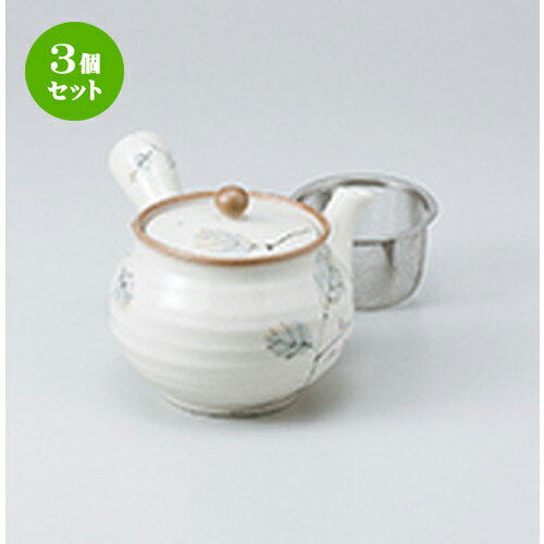 3個セット 急須 / 山ブドウ急須 U茶こし付10.5 x 10.3cm 450cc ] | ポット 急須 きゅうす 土瓶 お茶 一服 まったり 人気 おすすめ 食器 業務用 飲食店 カフェ うつわ 器 おしゃれ かわいい ギフト プレゼント 引き出物 誕生日 贈り物 贈答品 食器セット