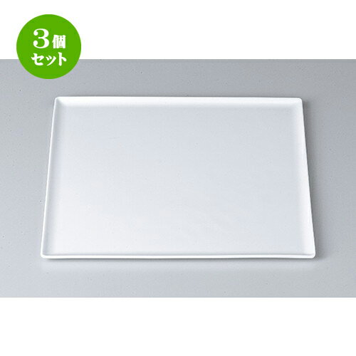 楽天せともの本舗3個セット☆ モダンスタイル ☆ NY24cmスクエア（超軽量白磁） [ 24.5 x 24.5 x 0.3cm ] | 四角 スクエア スクエアー 角皿 パスタ 人気 おすすめ 食器 洋食器 業務用 飲食店 カフェ うつわ 器 おしゃれ かわいい ギフト プレゼント 引き出物 誕生日 贈り物 贈答品 食器セット