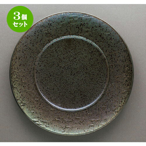 楽天せともの本舗3個セット☆ モダンスタイル ☆ バロック黒彩21cmプレート [ 21 x 2cm ・ 内径13.5cm ]| 中皿 サラダ パスタ 取り皿 プレート 人気 おすすめ 食器 洋食器 業務用 飲食店 カフェ うつわ 器 おしゃれ かわいい ギフト プレゼント 引き出物 誕生日 贈り物 贈答品 食器セット