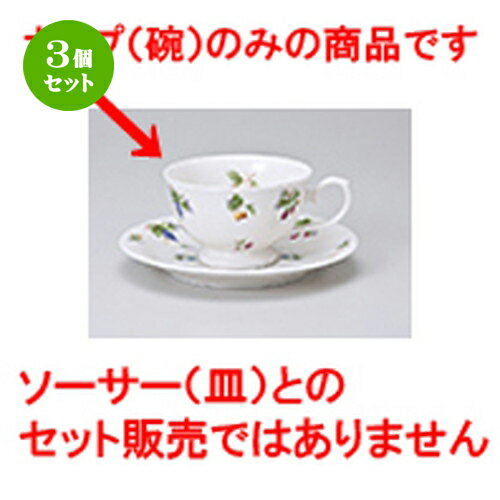 3個セット 碗皿 / フルーツランド兼用コーヒー碗丈 [ 碗 9.7 x 6cm 200cc ] | コーヒー カップ ティー 紅茶 喫茶 碗皿 人気 おすすめ 食器 洋食器 業務用 飲食店 カフェ うつわ 器 おしゃれ かわいい ギフト プレゼント 引き出物 誕生日 自宅 イベント パーティー 食器セット