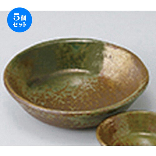 5個セット ☆ 刺身 ☆ 金彩吹織部丸刺身鉢 ［ 15.5 x 4cm ］ | 人気 おすすめ 食器 業務用 飲食店 カフェ うつわ 器 おしゃれ かわいい ギフト プレゼント 引き出物 誕生日 贈り物 贈答品 食器セット