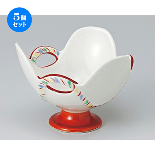5個セット☆ 小鉢特選 ☆ 羽衣三彩高台小鉢 ［ 11.7 x 11.7 x 8cm ］ | 小鉢 小 小さい 鉢 ボウル 万能 人気 おすすめ 食器 業務用 飲食店 カフェ うつわ 器 おしゃれ かわいい ギフト プレゼント内祝い 結婚祝い 誕生日 贈り物 贈答品 食器セット